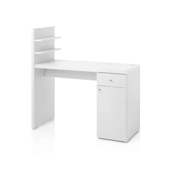 XanitaliaPro Nail Station Acqua Expo Manicure Table in White Laminate