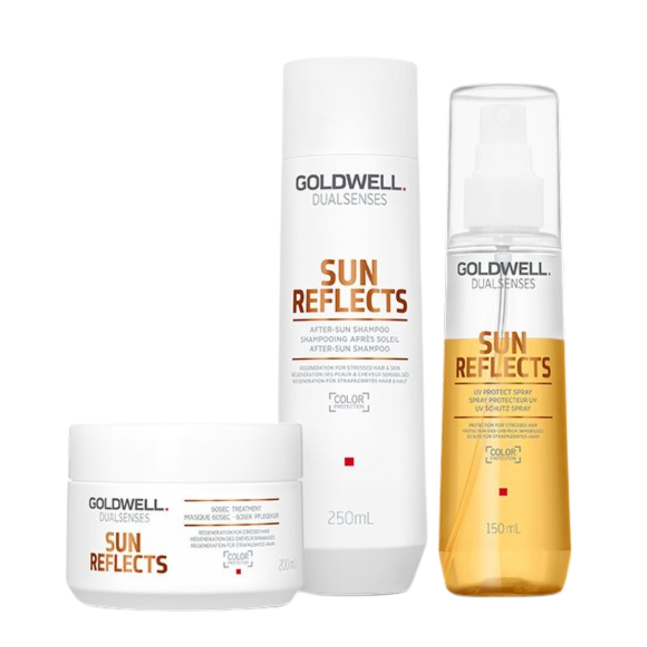 Goldwell Dualsenses Sun Reflects Kit: Shampoo, Leave-In Spray und Treatment