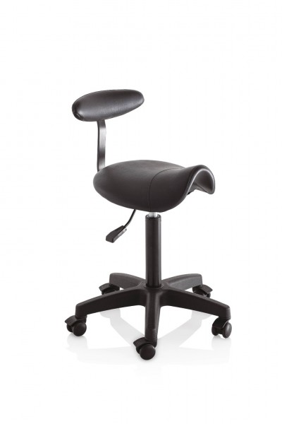 MASTER SERIES SHAPED STOOL WITH BACKREST