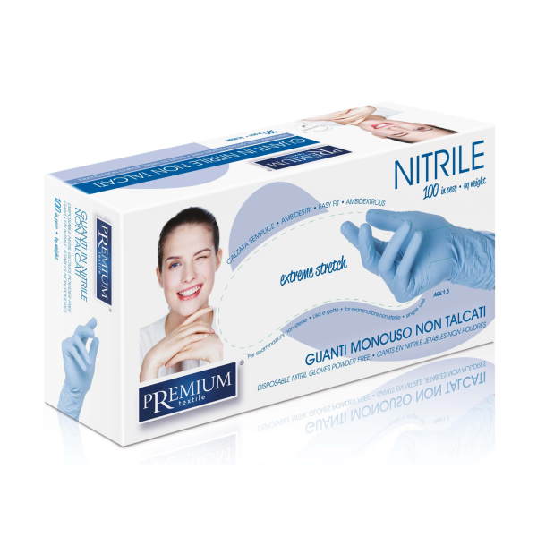XanitaliaPro Puderfreie Nitrilhandschuhe -100 Stück