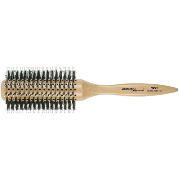 Hercules Sägemann Brosse Ronde Manche en Bois - 9228