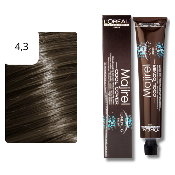 L'Oréal Professionnel Majirel Cool Cover Haarfarbe - 50 ml > 4,3 Mittelbraun Goldbeige