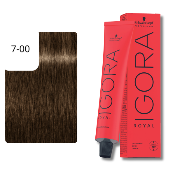 Schwarzkopf Professional Igora Royal Haarfarbe 7-00 Mittelblond Natur Extra