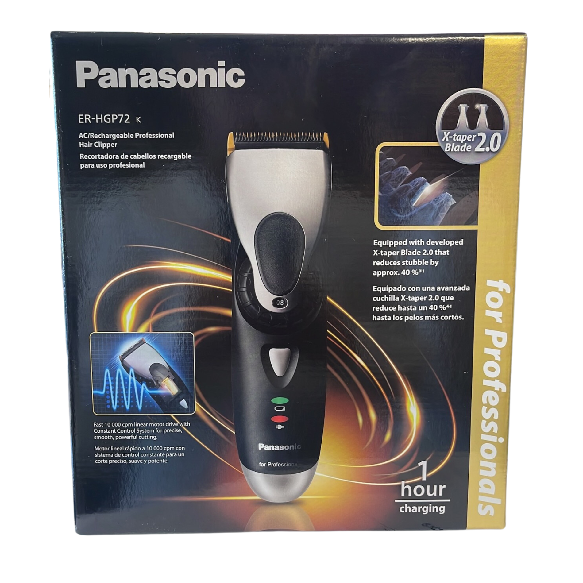 Panasonic Tagliacapelli Pro ricaricabile Er-hgp72