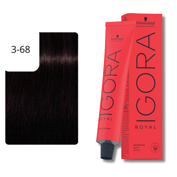 Schwarzkopf Professional Igora Royal Haarfarbe 3-68 Dunkelbraun Schoko Rot