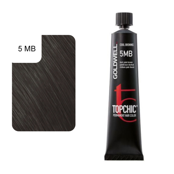 Goldwell Topchic Permanente Haarfarbe 60 ml 5MB - jadebraun dunkel