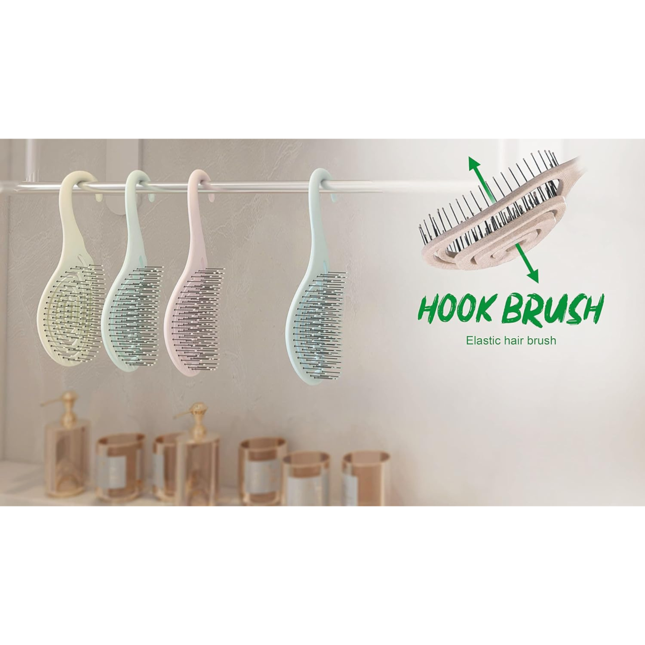 Biofriendly Entwirren Rundhakenbürste