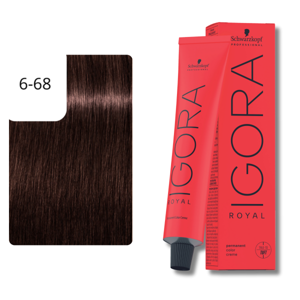 Schwarzkopf Professional Igora Royal Haarfarbe 6-68 Dunkelblond Schoko Rot