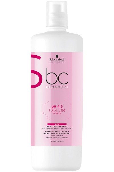 Schwarzkopf Professional BC pH 4.5 Color Freeze Rich Micellar Shampoo 1000ml