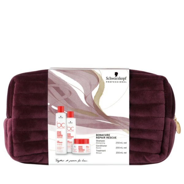 Schwarzkopf Professional Bonacure Xmas Bag Repair Rescue 2024 - 250 ml + 200 ml + 200 ml