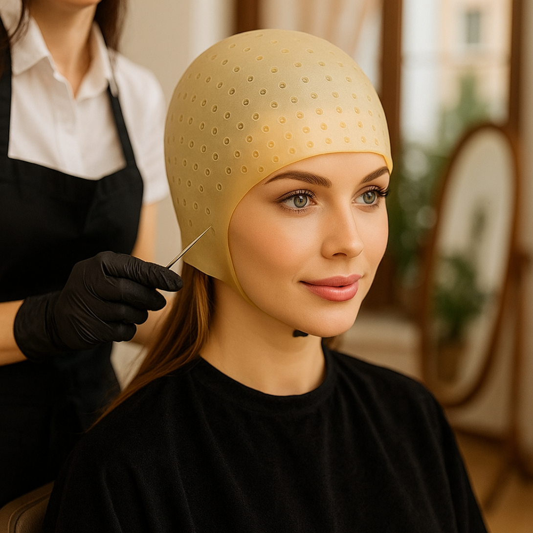 Jerbat Professionelle Haarfärbung Kappe aus Silikon