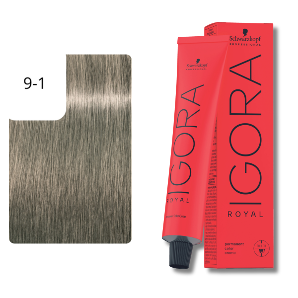 Schwarzkopf Professional Igora Royal Haarfarbe 9-1 Extra Hellblond Cendré