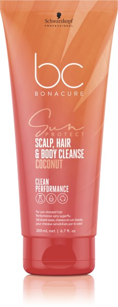Schwarzkopf Professional BC Bonacure Sun 3-in-1 Shampooing Cuir Chevelu, Cheveux Et Corps - 200 ml