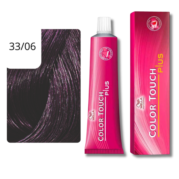 Wella Color Touch Plus Haartönung 33/06 dunkelbraun intensiv natur-violett