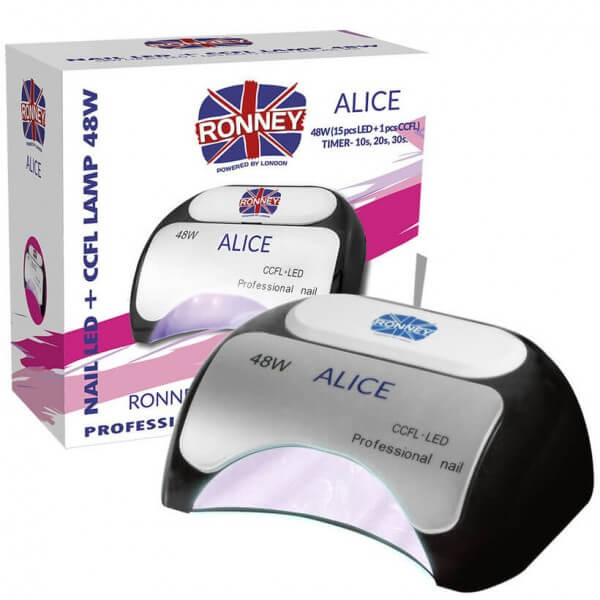 Ronney Professional Alice Nagellampe CCFL + LED 48W Schwarz (GY-LCL-015D) 