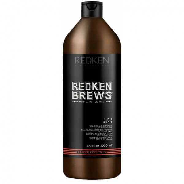 REDKEN Brews 3 in 1 Shampoo, Conditioner And Body Wash