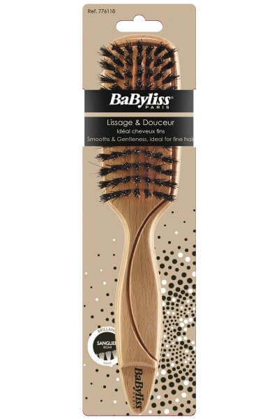 BaByliss Paris Brosses à cheveux en Bois Lissage & Douceur