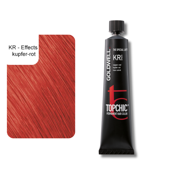 Goldwell Topchic Tube Couleur des Cheveux 60 ml KR - Effets cuivre-rouge