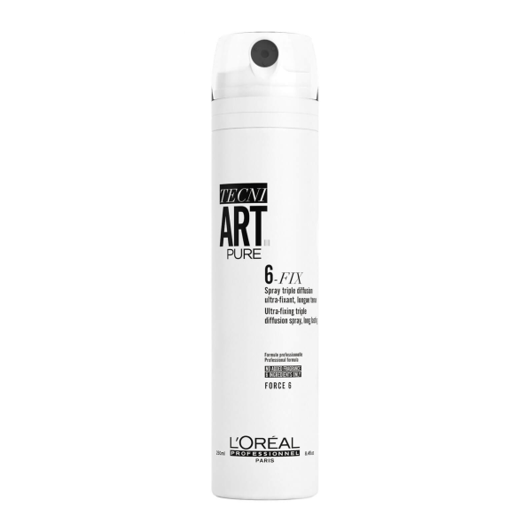 L'Oréal Professionnel Tecni.Art Pure 6-Fix Laque pour cheveux Force 6 - 250 ml