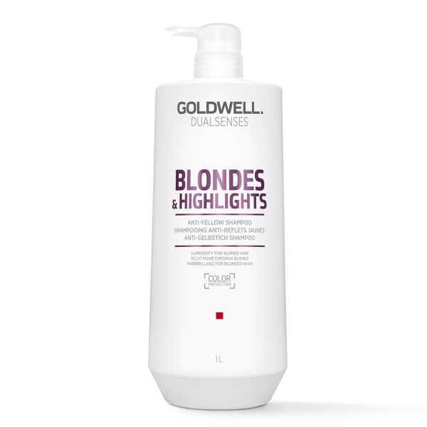 Goldwell Dualsenses Blondes & Highlights Anti Reflet Jaune Shampoing 1000 ml