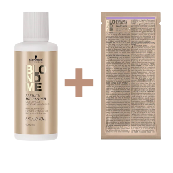  Schwarzkopf Professional BlondMe Premium Bleach Powder & Developer Set - 23g & 60ml - 6% - 20 Vol