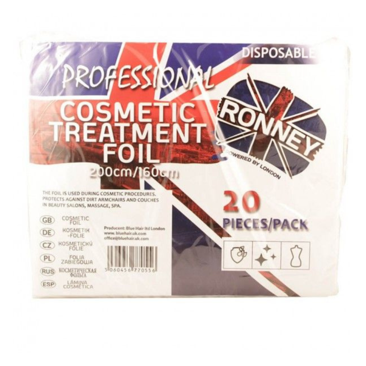 Ronney Professional Disposable Cosmetic Treatment Foil 20 Stück