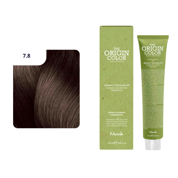 Nook Origin Color Hair 7.8 Medium Blonde Matt 100 ml