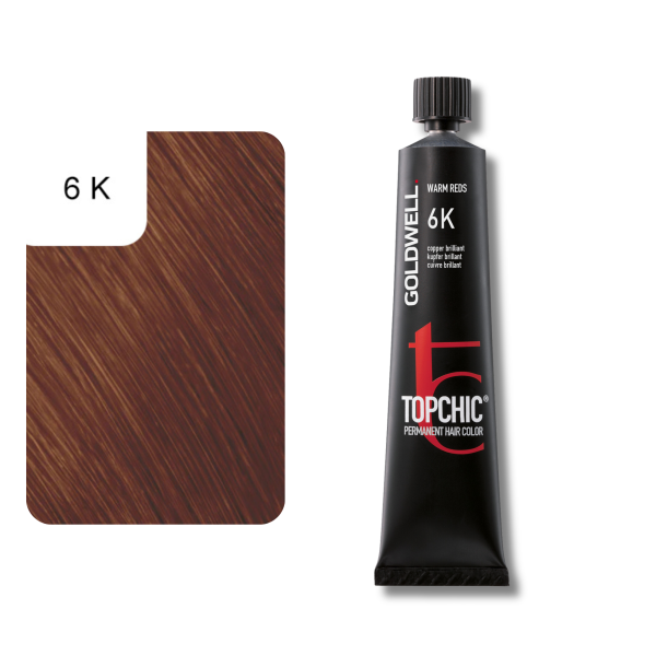 Goldwell Topchic Permanente Haarfarbe 60 ml 6K - kupfer-brillant