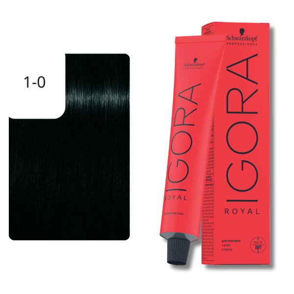Schwarzkopf Professional Igora Royal Haarfarbe 1-0 Schwarz
