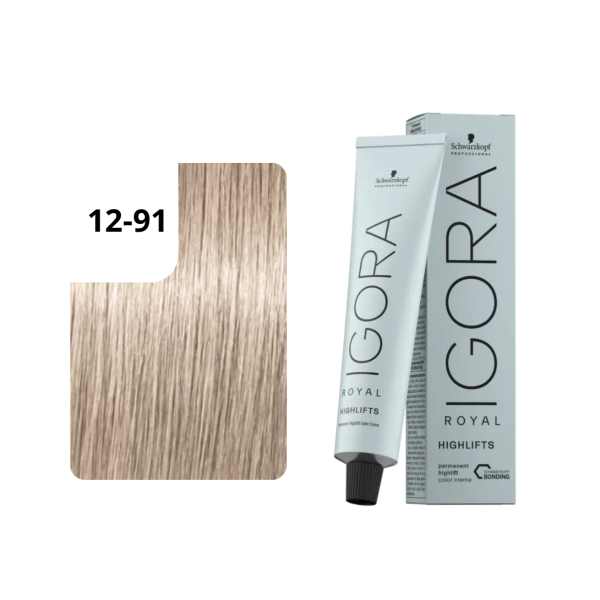 Igora Royal Highlifts 12-91 Spezialblond Violett Cendré 