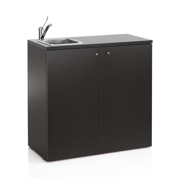 XanitaliaPro Service Unit with Sink and Mixer Black